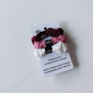 NWT Alo Fresh Mini Scrunchie 3-Pack